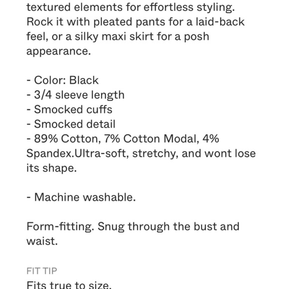 Nation LTD Black Ribbed Fitted Tank Top - Picture 4 of 9